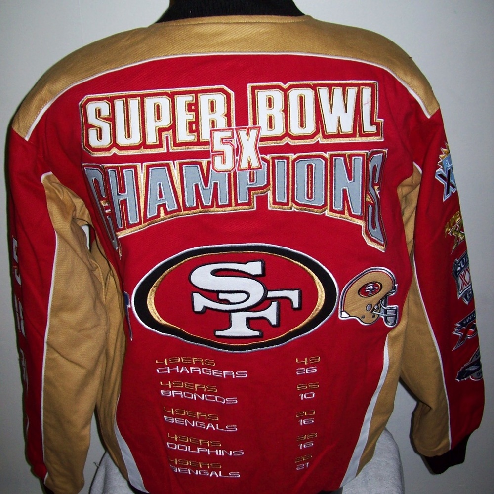 SAN FRANCISCO 49ERS 5X SUPER BOWL CHAMPIONS JACKET_4